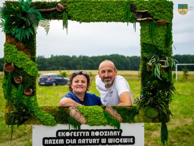 Na zdjeciu Anna Sokołowska oraz Zastępca Burmistrza Jacek Marcinkowski.