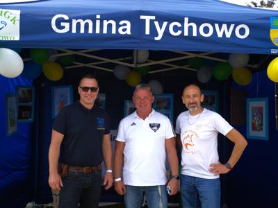 Na zdjęciu Burmistrz Tychowa Robert Falana, Zastępca Burmistrza Jacek Macinkowski. oraz Torsten Blauch.