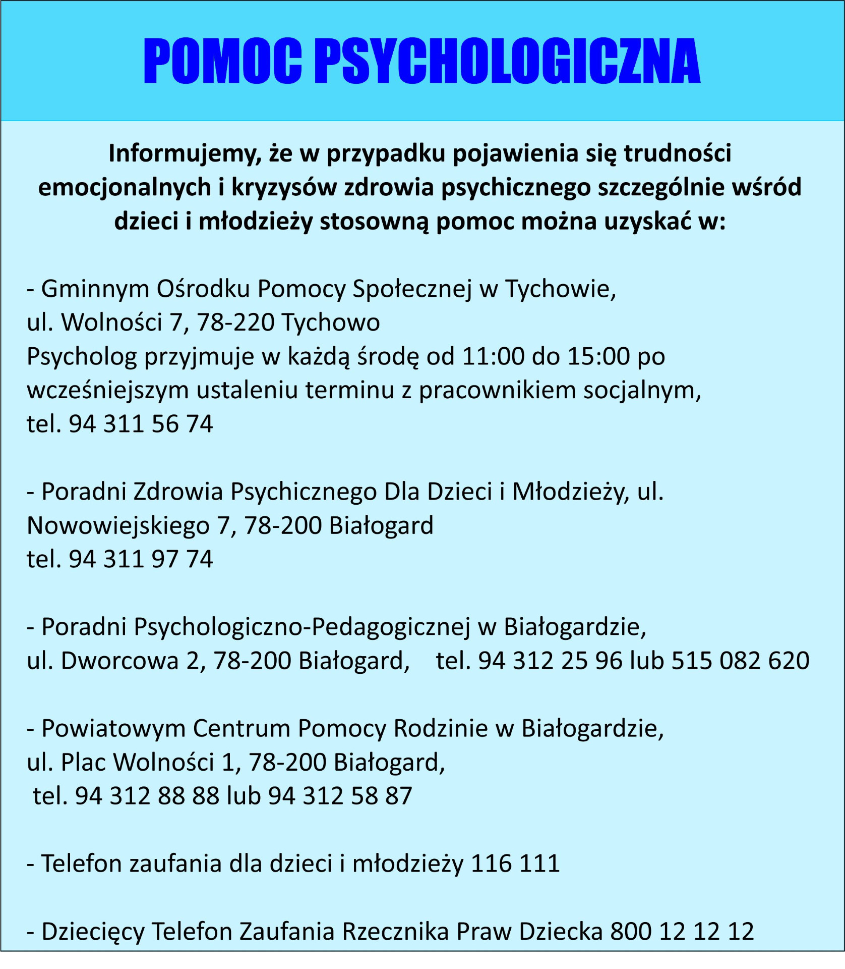 Na niebieskim znajduje się tekst z artykułu.