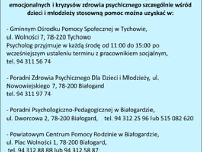 Na niebieskim znajduje się tekst z artykułu.