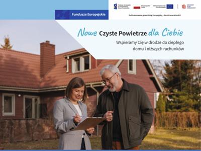Ulotka informująca o programie WFOŚiGW "Czyste Powietrze"