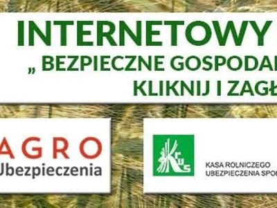 Baner promujący bezpieczne gospodarstwo rolne