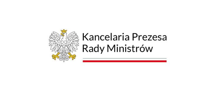 Na zdjęciu widnieje orzeł z herbu Polski oraz napis Kancelaria Prezesa Rady Ministrów
