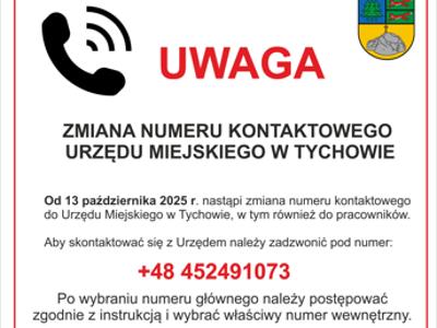 Uwaga zmiana numerów kontaktówych informacja.