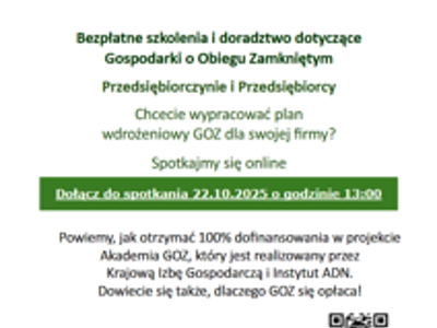 Zaproszenie do udziału w spotkaniu online. Wszystkie informacje znajdujące się na plakacie, znajdziecie Państwo w załączniku pod tytułem Zaproszenie.