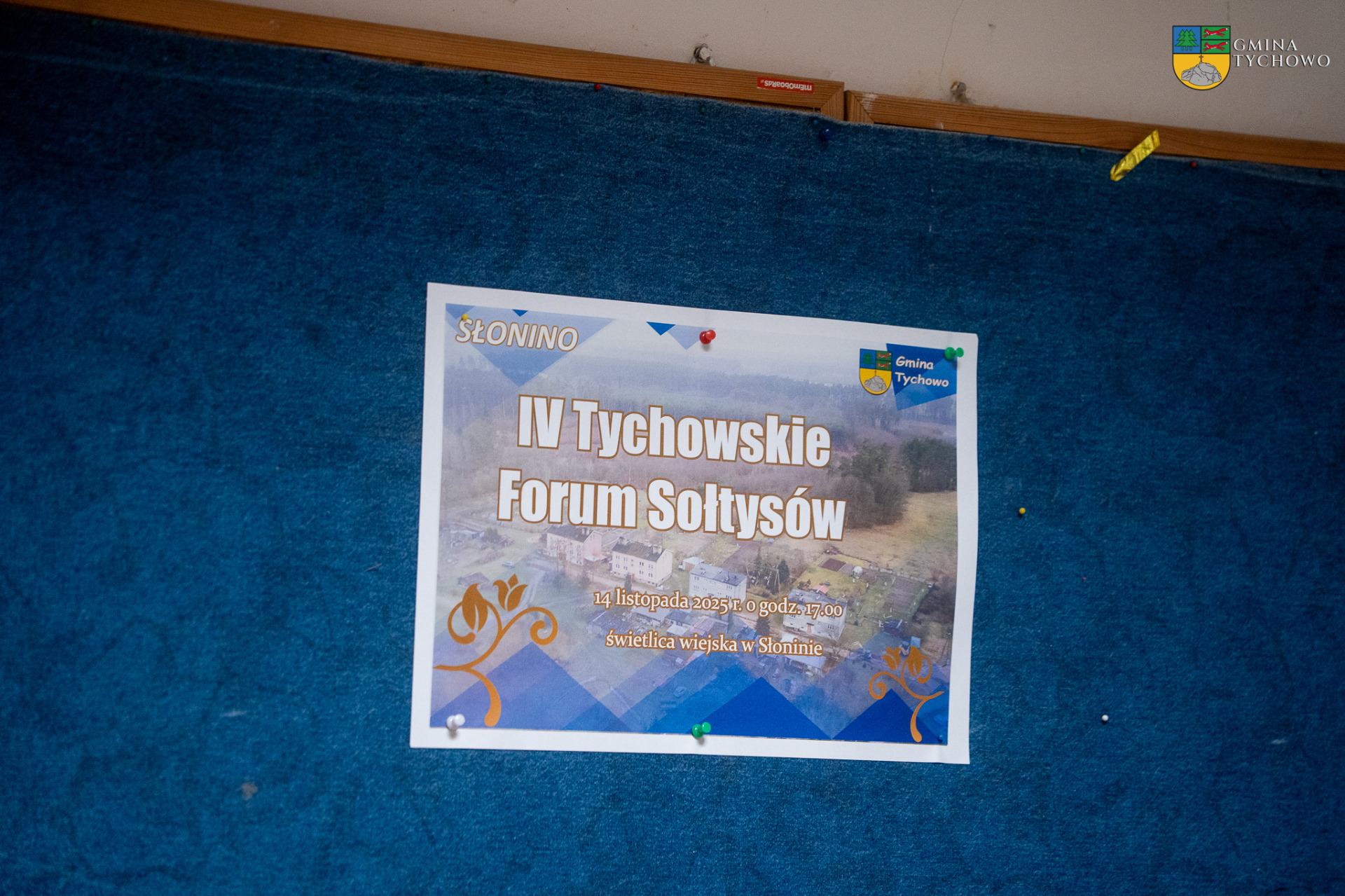 Na zdjęciu plakat IV Tychowskie Forum Sołtysów