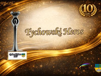 Plakat konkurs Burmistrza Tychowa - Nagroda Tychowski heros za 2025 r.