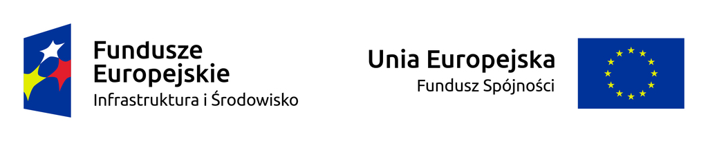 Loga - Fundusze Europejskie - Infrastruktura i Środowisko oraz Unia Europejska - Fundusz Spójności