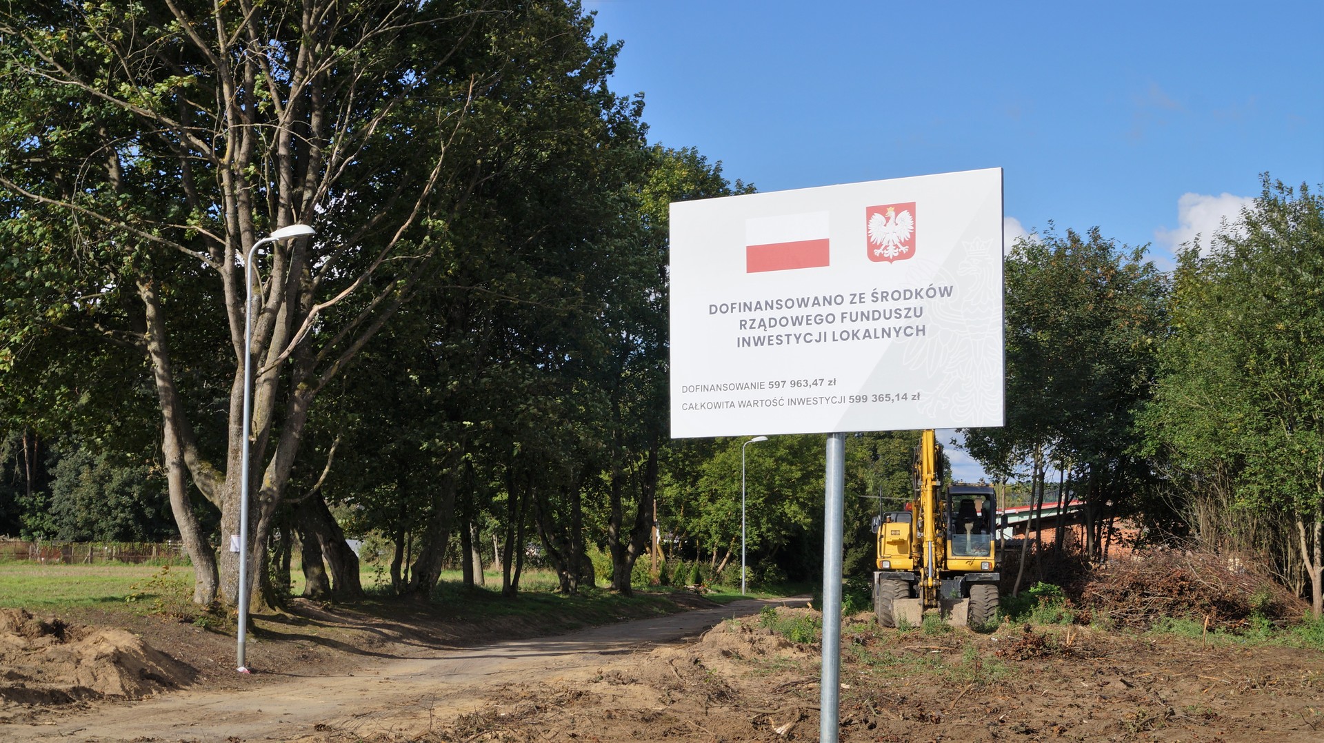 Prace budowlane związane z przebudową drogi gminnej w Liśnicy