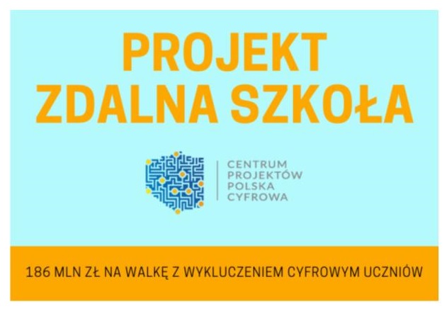 Projekt Zdalna Szkoła - tablica informacyjna 