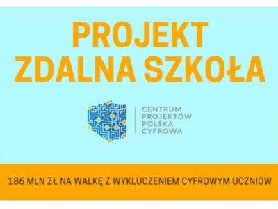 Projekt Zdalna Szkoła - tablica informacyjna