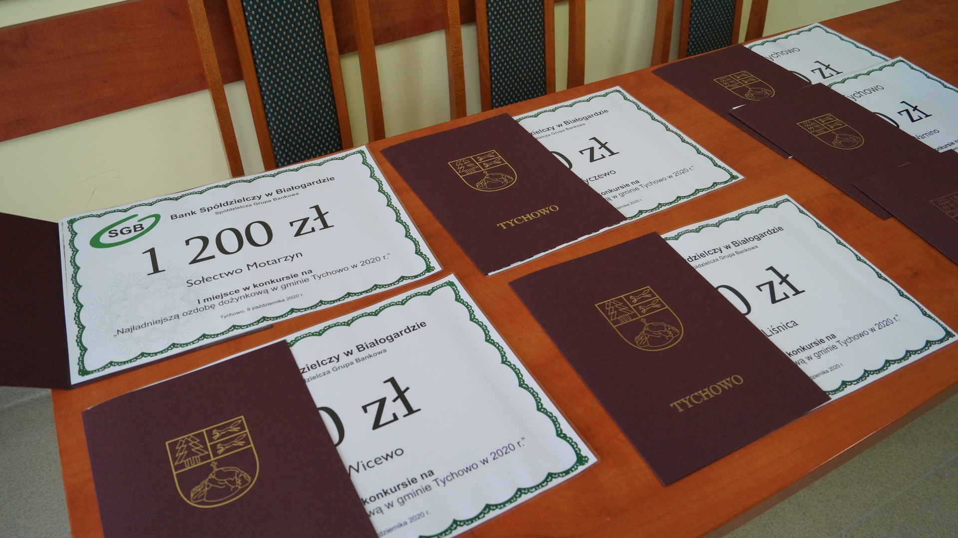 Dyplomy i czeki dla Sołtysów