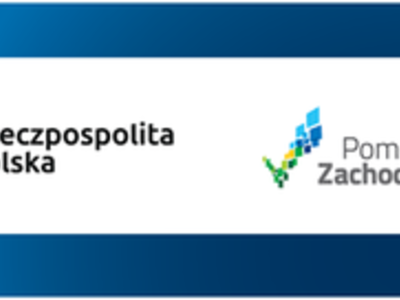 Logotypy: Fundusze Europejskie, Rzeczpospolita Polska, Pomorze Zachodnie, Unia Europejska