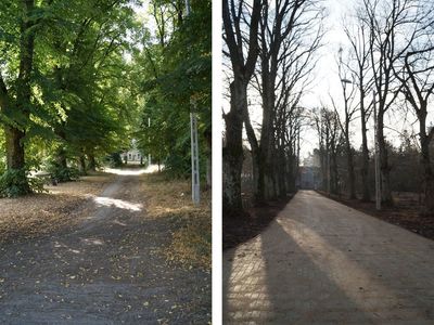 Droga gminna w Liśnicy, stan przed i po zakończeniu inwestycji