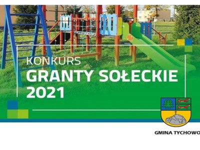 Plakat ogłoszenie konkursu "Granty Sołeckie 2021"
