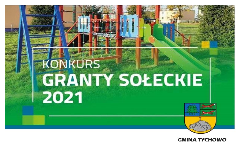 Plakat ogłoszenie konkursu "Granty Sołeckie 2021"