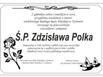 Na zdjęciu przedstawiono kondolencje.