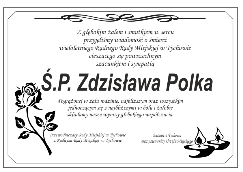 Na zdjęciu przedstawiono kondolencje.