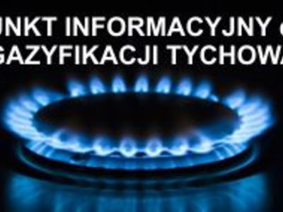 Punkt informacyjny dot. gazyfikacji Tychowa.