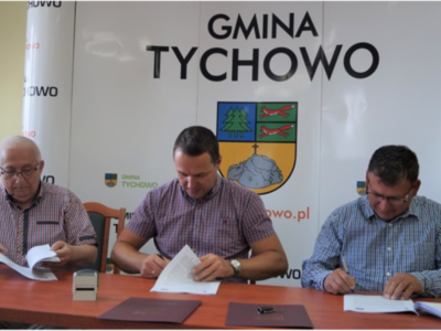 Podpisanie umowy na budowę parku miejskiego w Tychowie
