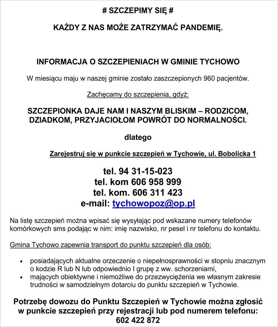 Szczepimy się.