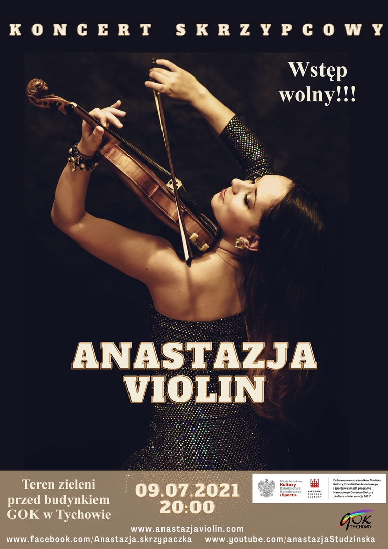 Plakat koncert skrzypcowy.