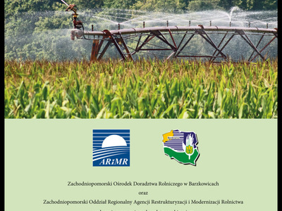 Plakat webinarium. „MODERNIZACJA GOSPODARSTW ROLNYCH - OBSZAR E - NAWODNIENIA"