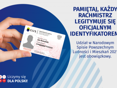 Pamiętaj każdy Rachmistrz legitymuje się oficjalnym identyfikatorem.