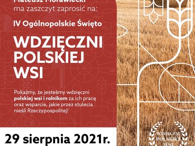 Plakat Wdzięczni Polskiej Wsi.