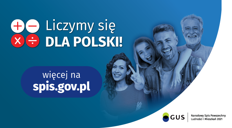 baner Liczymy się dla Spis Powszechny Ludności i Mieszkań.
