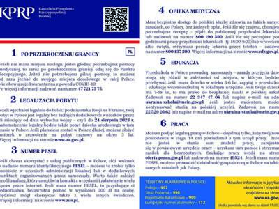 informacja dla uchodźców w języku polskim