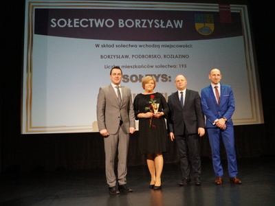 Na zdjęciu Burmistrz Tychowa, Sołtys Borzysławia, Wiceprzewodniczący RM w Tychowie oraz Zastępca Burmistrza.