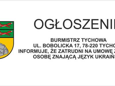 Ogłoszenie - umowa zlecenie dla osoby znającej język ukraiński