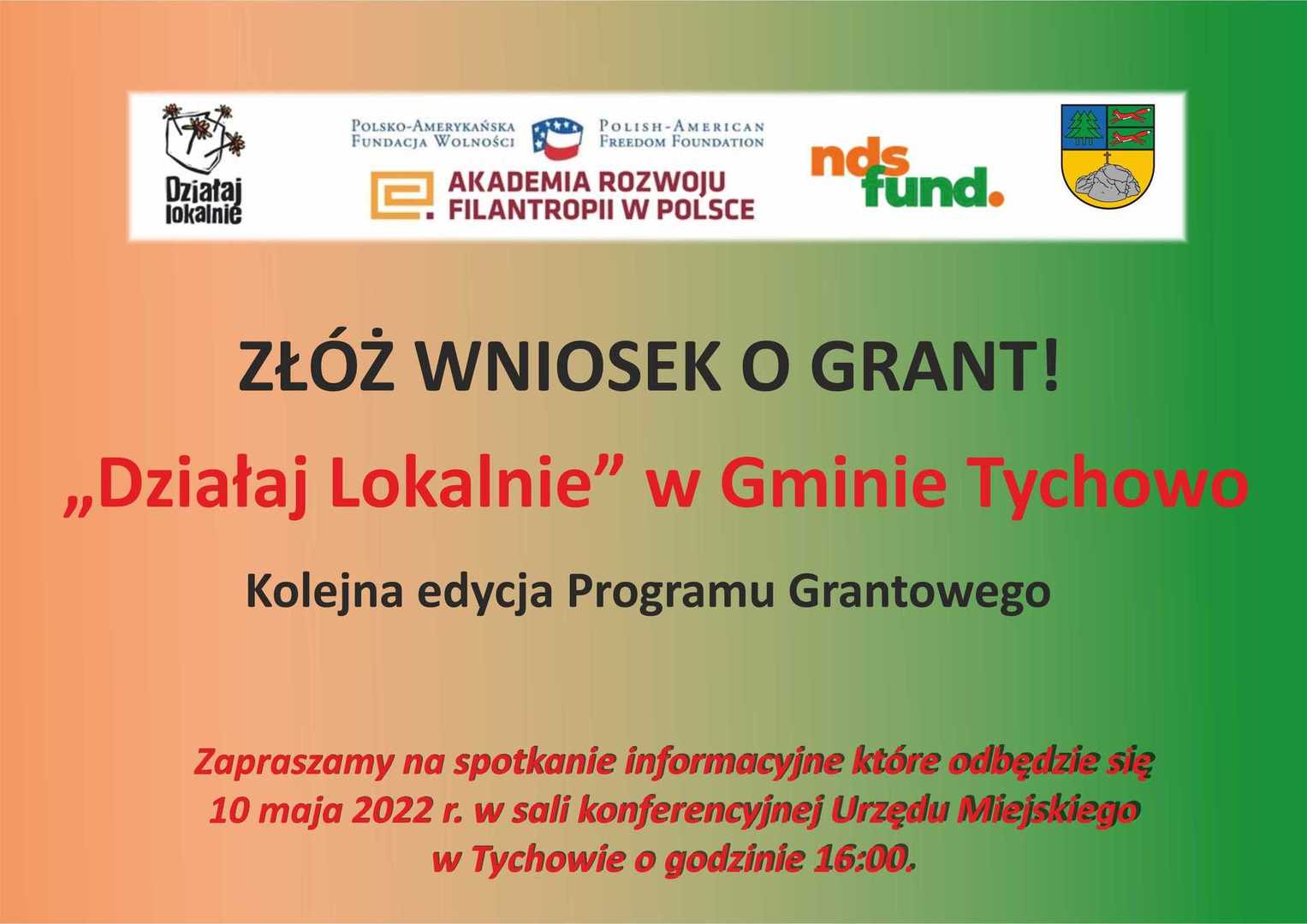 Działaj lokalnie w Gminie Tychowo - informacja 