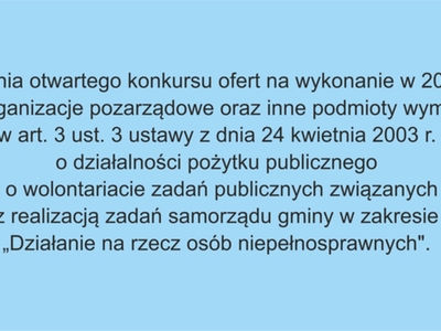 Otwarty Konkurs Ofert