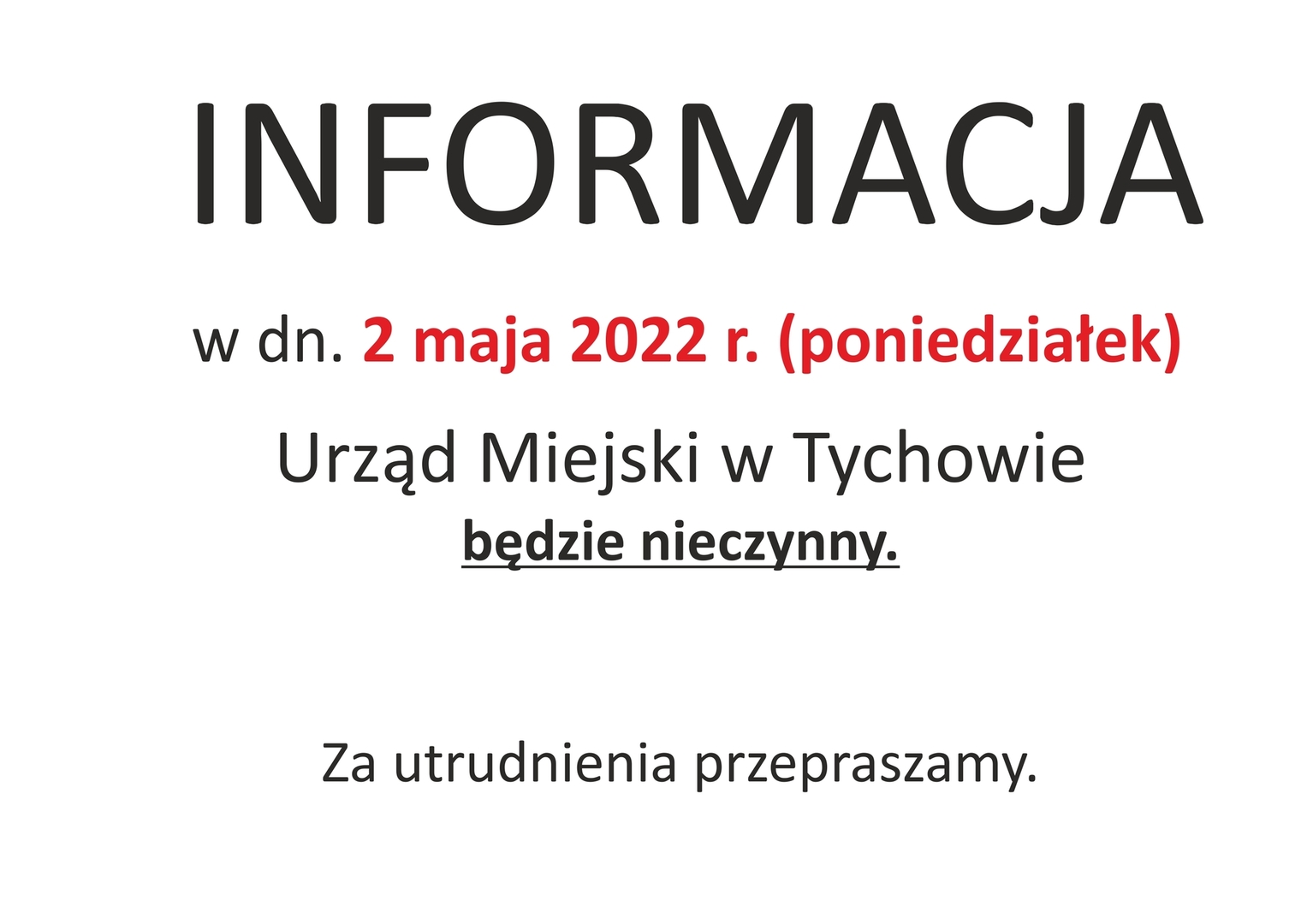 INFORMACJA 