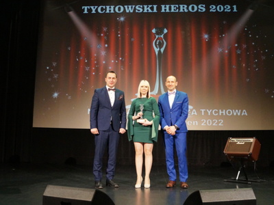 Na zdjęciu nagrodzona w kategoria Super Heros dla Iwony Haśkiewicz.