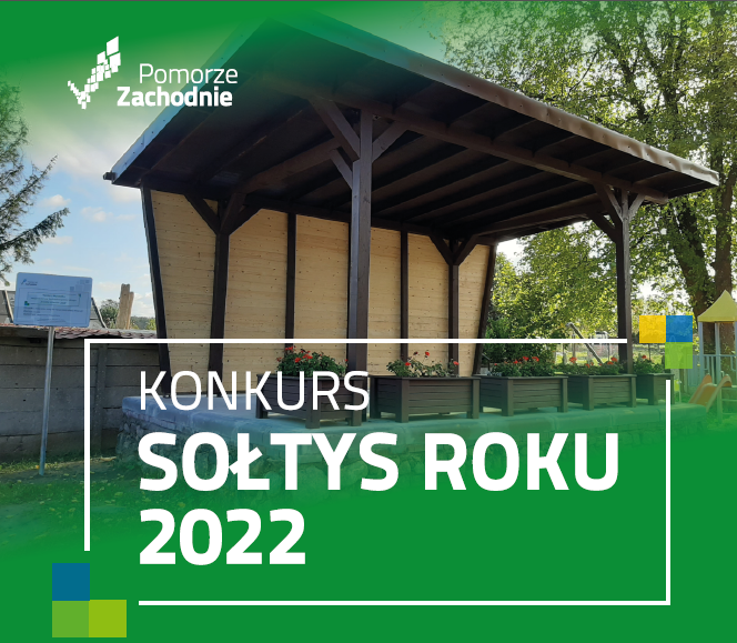 Plakat informujący o konkursie Sołtys Roku 2022