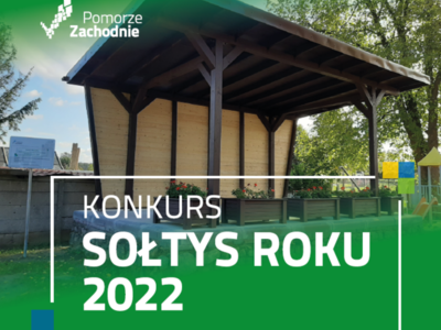 Plakat informujący o konkursie Sołtys Roku 2022