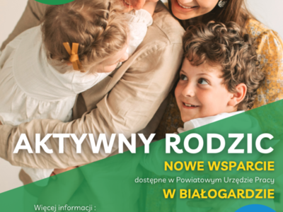 Aktywny rodzic - plakat Białogard