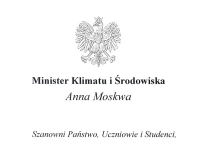 Minister Klimatu i Środowiska Anna Moskal