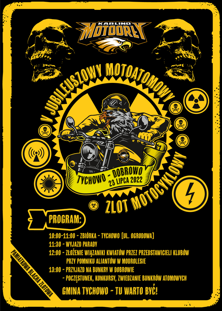 V Motoatomowy Zlot Motocyklowy - plakat 