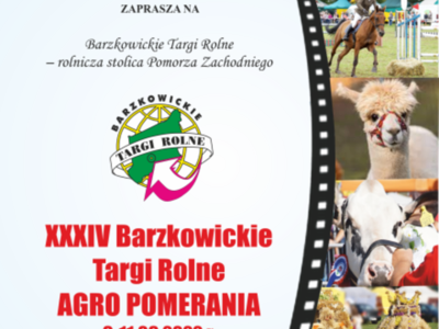 Plakat targi rolne w Barzkowicach