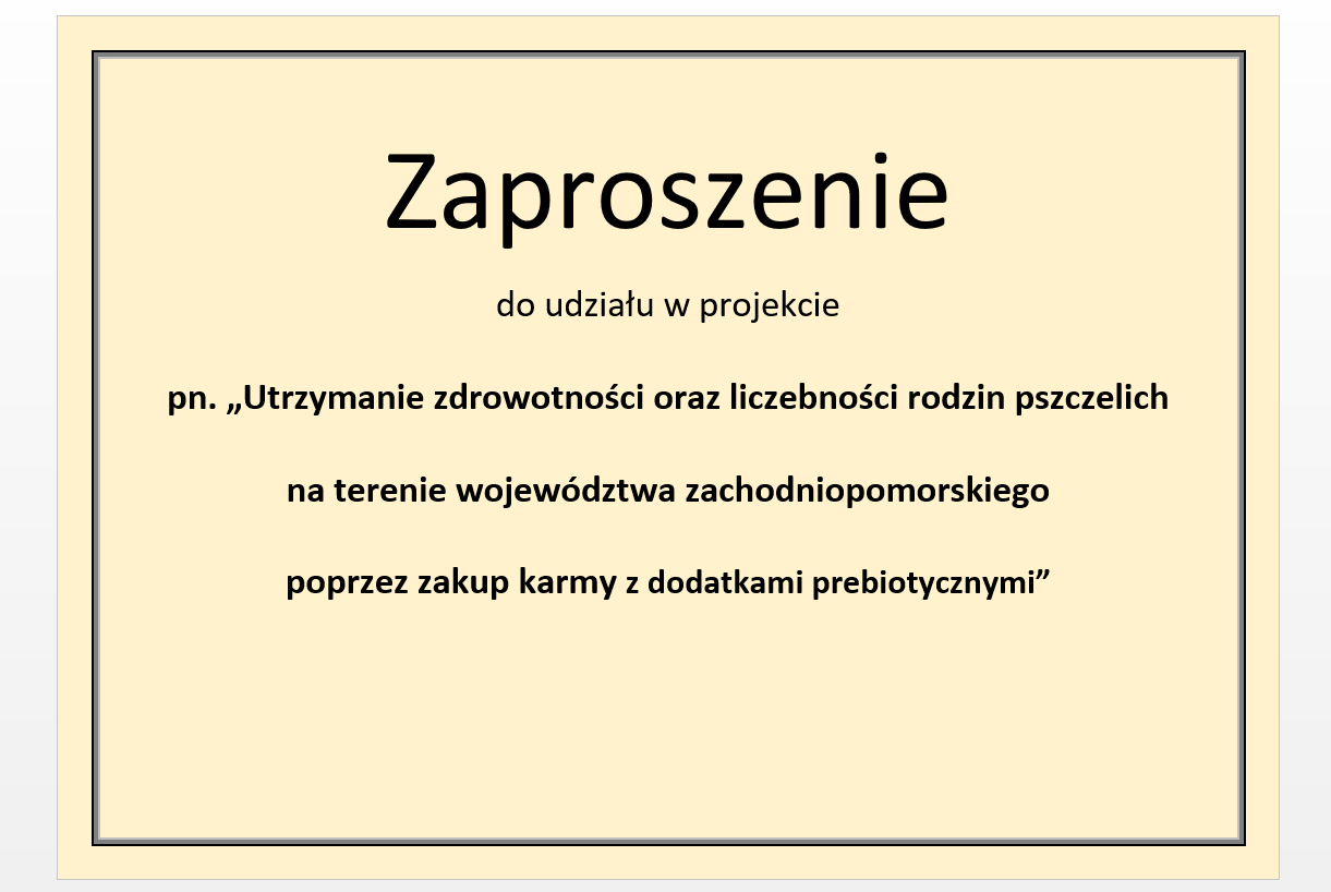 Zaproszenie dla pszczelarzy