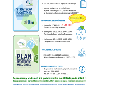 Zaproszenie na konsultacje społeczne