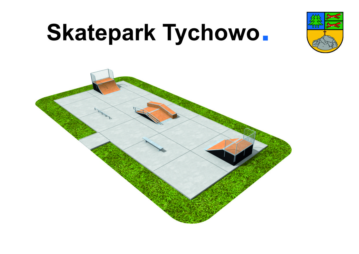 zdjęcie przedstawiające makietę Skatepark w Tychowie