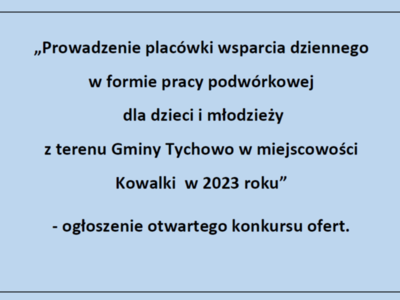 Ogłoszenie konkursu
