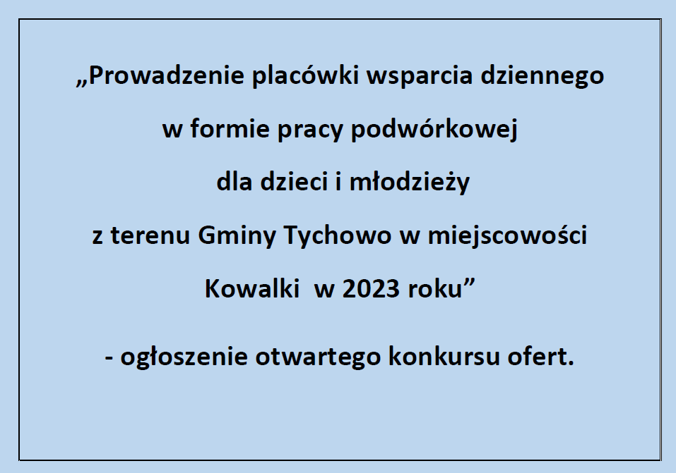 Ogłoszenie konkursu