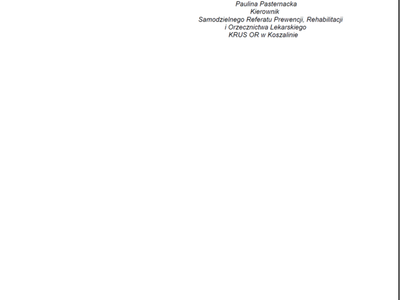 materiał informacyjny dot. rehabilitacji leczniczej w KRUS po zmianach
