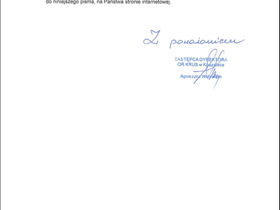 materiał informacyjny dot. rehabilitacji leczniczej w KRUS po zmianach